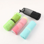 吸水速干沙滩巾浴巾超细纤维双面绒材质游泳毛巾女运动健身毛巾男