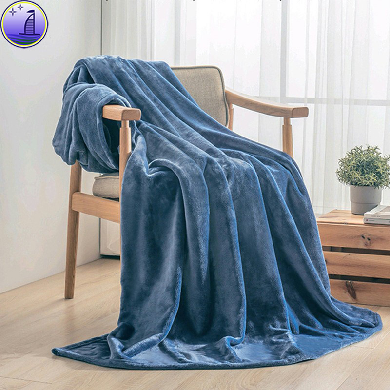 Flannel Throw Blanket Fleece Warm Winter Thermal Blanket Bc^