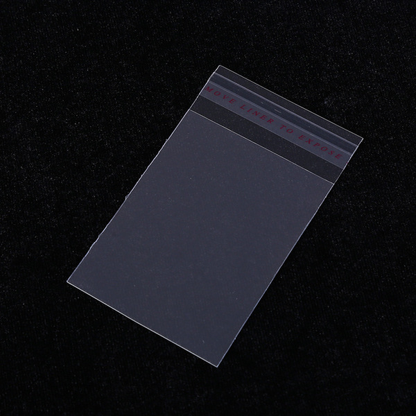 Transparent self-adhesive pack