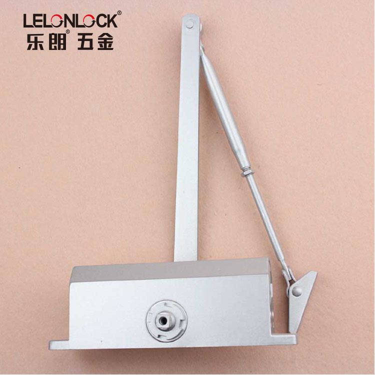 批发缓冲液压明装自动关门器 防火门通道门用90度定位方背闭门器