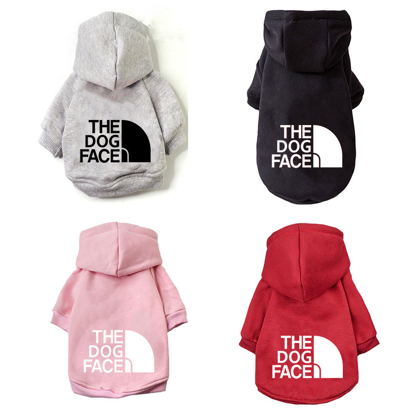 宠物衣服保暖秋冬连帽 黄卫衣Dog Face金毛 大狗衣服大型犬服饰