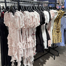 十三行法式高级感在逃公主裙女2025夏季甜美茶歇裙女显瘦收腰短裙