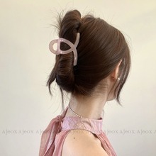 韩版新款又字抓夹衣架发夹简约一字夹感发夹防滑齿后脑勺发饰