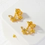 字母新款小众简约耳环