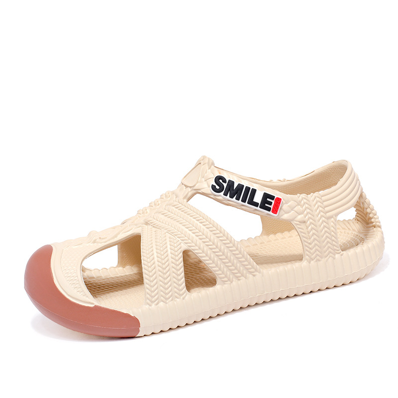 2025 sandalias nuevas transfronterizas para hombre, zapatos con agujeros de paja con suela gruesa, sandalias antideslizantes para deportes de deriva al aire libre