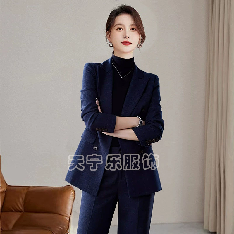 Осенне-зимний костюм, женские брюки с широкими штанинами, Высококачественная деловая одежда, повседневный пиджак, Высококачественная удобная рабочая одежда, лето