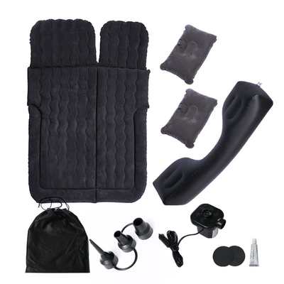 Universal Folding Sleeping Inflatable Mattress, Vehicle-mounted inflatable bed - black-trunk-camping-rear-seats