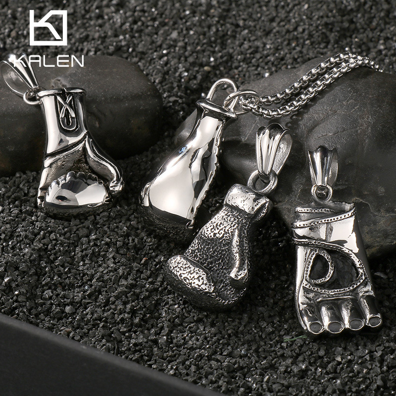 Боксерская спортивная ретро модная подвеска из нержавеющей стали для спортзала