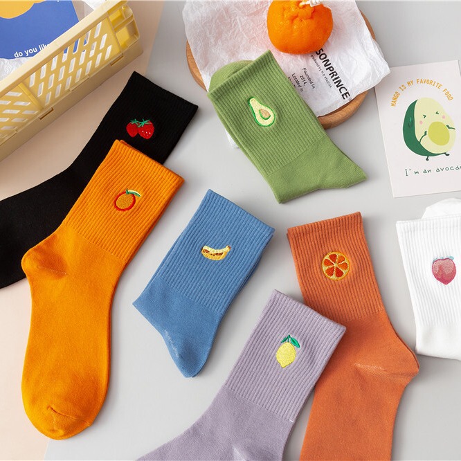 Orange Socks Women's Mid-barrel Ins Trendy Street Spring and Autumn Orange Candy-colored Cute Japanese Style Spring and Summer Agaro Stockings Orange Socks Women's Mid-barrel Ins Trendy Street Spring and Autumn Orange Candy-colored Cute Japanese Style Spring and Summer Agaro Stockings
