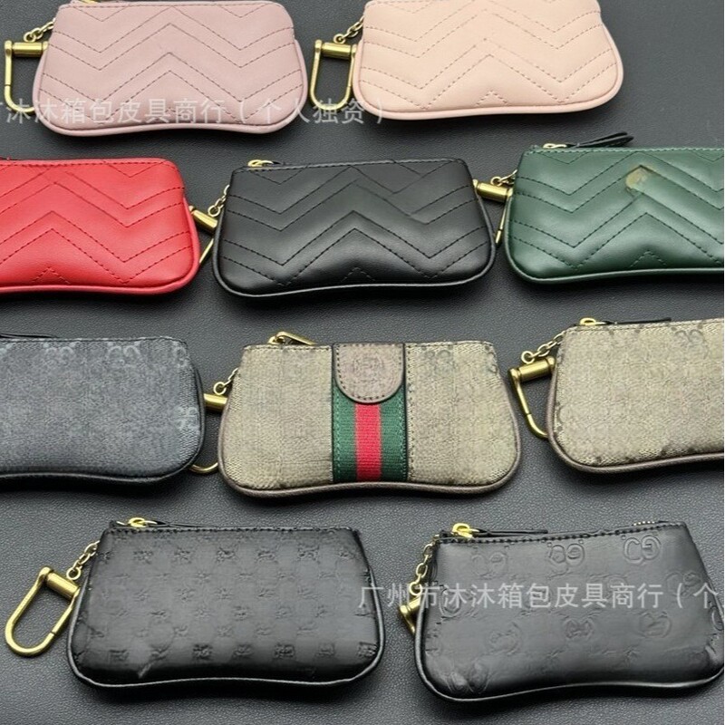 2024 New European and American Fashion Bags g Bag Genuine Leather Coin Purse Bag Men and Women Same Style Diagonal Bag Foreign Trade Supply Bag