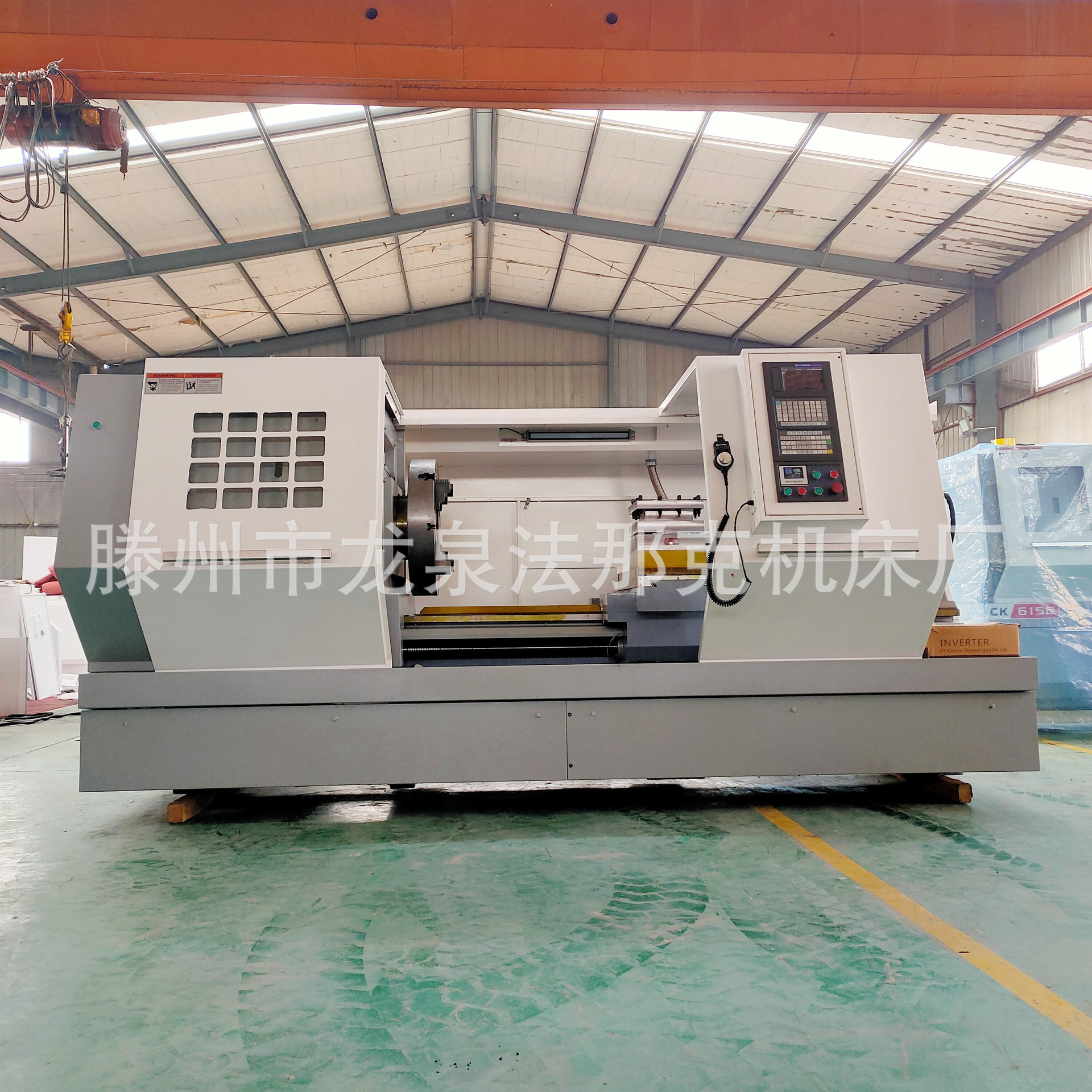 出售数控车床CK6180*1500整体铸件床身广数系统CK6180*1500数控车