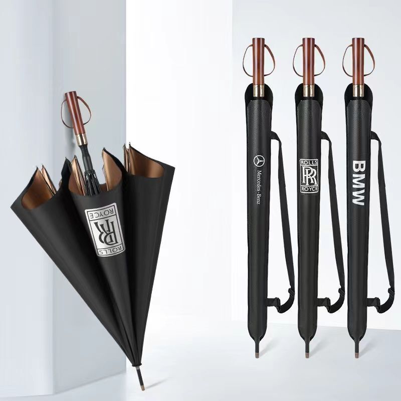 Car Long-Handled Umbrella Honda Mercedes-Benz Bmw Volkswagen Jeep Porsche Volvo Solid Wood Large Umbrella Sun Protection Car Long-Handled Umbrella Honda Mercedes-Benz Bmw Volkswagen Jeep Porsche Volvo Solid Wood Large Umbrella Sun Protection