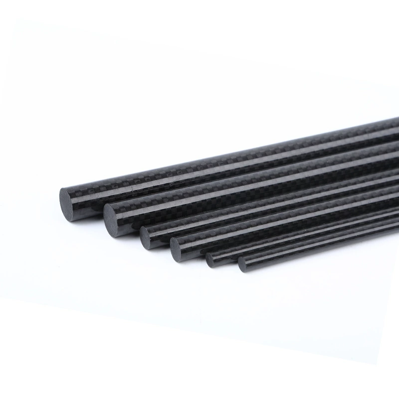 Оптовый производитель из Дунгуаня: 3K карбоновый стержень с ярким анти-UV покрытием, уменьшающий вес дрона, карбоновый стержень, возможна индивидуальная настройка.
