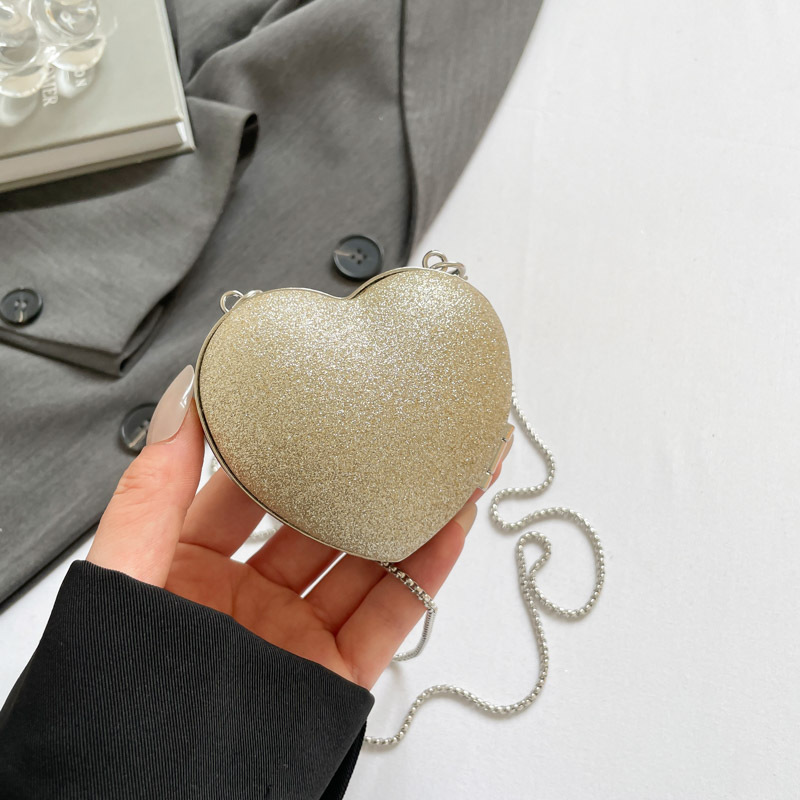 Borsa a tracolla elegante a forma di cuore con strass donna sera_voghion.com