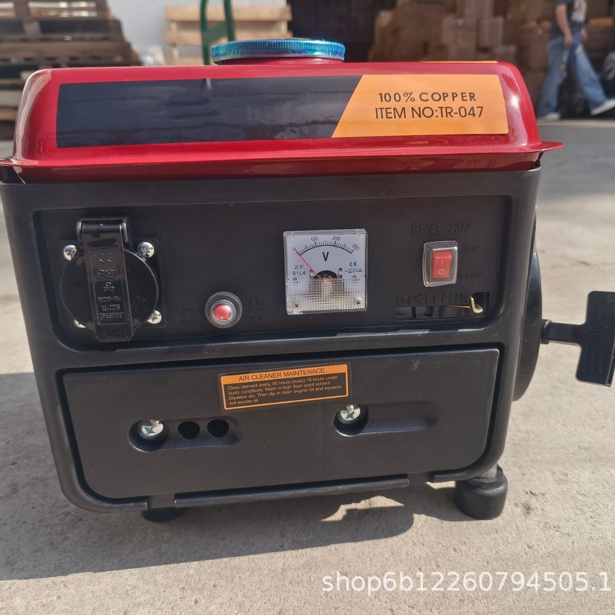 全铜迷你汽油发电机220V900W外贸批发 便携小巧铜线 出口工厂