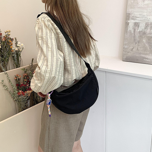 Casual bag women's trendy large capacity 2024 new fashion summer shoulder crossbody bag high-end cloth bag dumpling bag