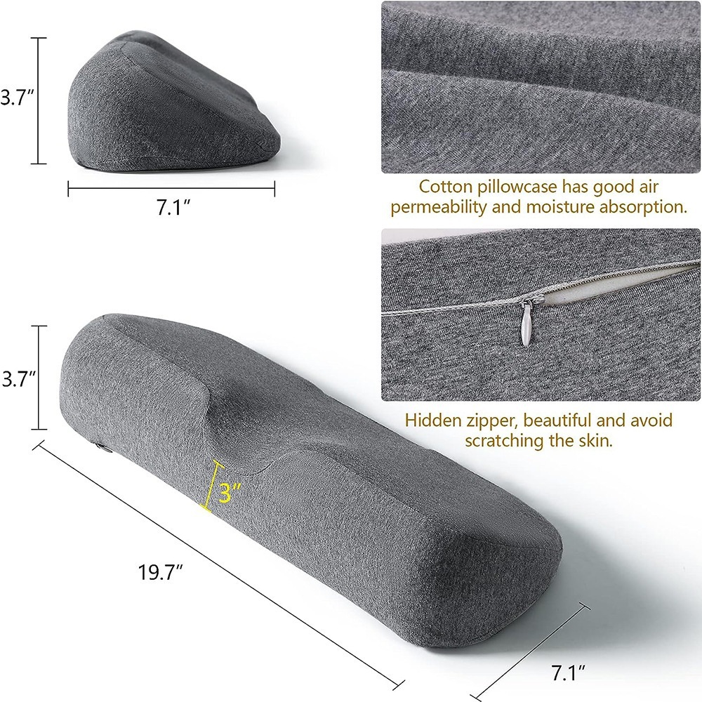 Cross-Border Unisex Cervical Spine Pillow Slow Rebound Memory Foam Neck Support Pillow Spine Correction Supine Sleep Aid Single Pillow