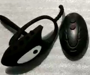 원격 제어 진동 잠금 링 블랙