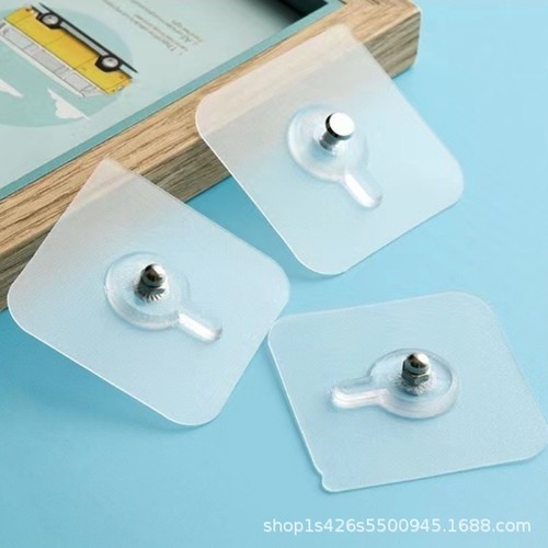 Powerful nail-free invisible adhesive hooks, no drilling hangers for clothes, suitable for bathrooms, toilets, walls, kitchens, and adhesive hooks.
