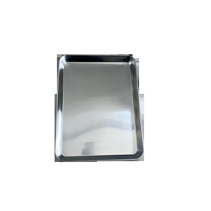 304 bandeja de acero inoxidable 40*30*3,3 anti-yodóforo engrosada Placa de desinfección rectangular fondo plano para la cirugía de laboratorio