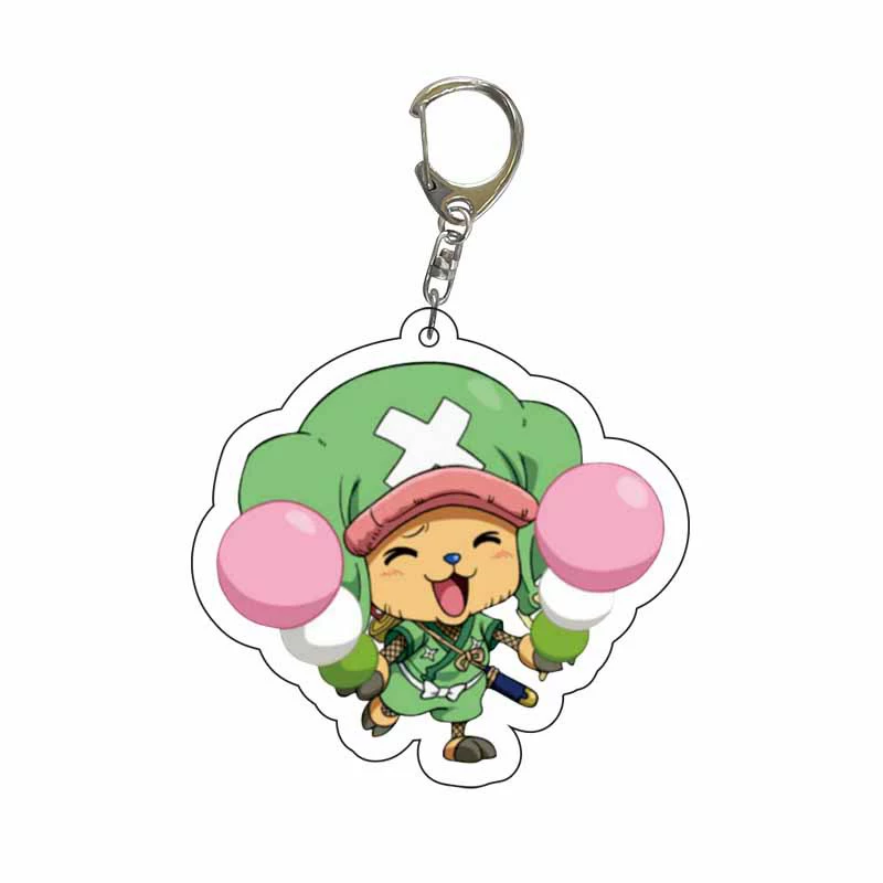 Аниме-брелок One Piece Ackle с Луффи Сауроном, прозрачный кулон, перекрестный, двухсторонний, своими руками