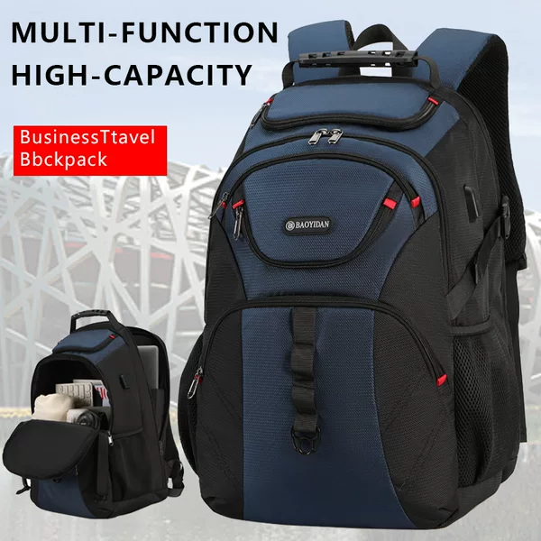 Backpack Cross-Border Source Factory Unisex Backpack Junior High School Student High School Student Travel Backpack Large Capacity Backpack