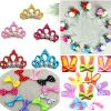 Decorations with bow with accessories, toy, polyester