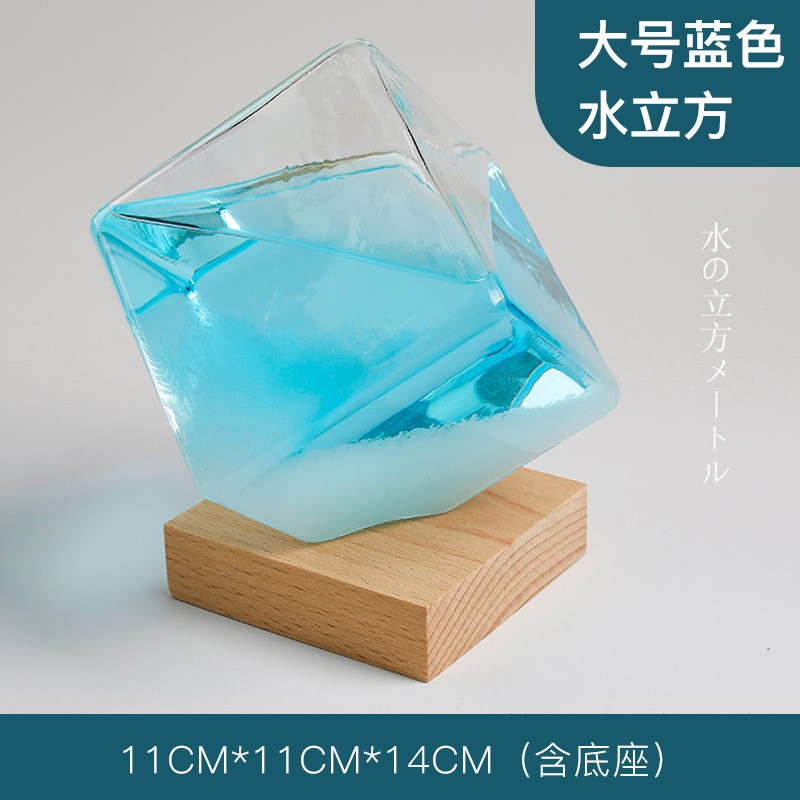 Pronóstico del tiempo botella de agua cubo nueva tormenta botella regalo creativo para amigos regalo artesanal de vidrio fabricante al por mayor
