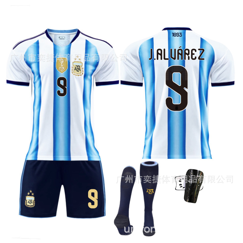 26 Argentina Home Football Jersey Number 10 Messi Number 11 Number 21 Dybala Number 22 Lautaro Martinez Jersey
