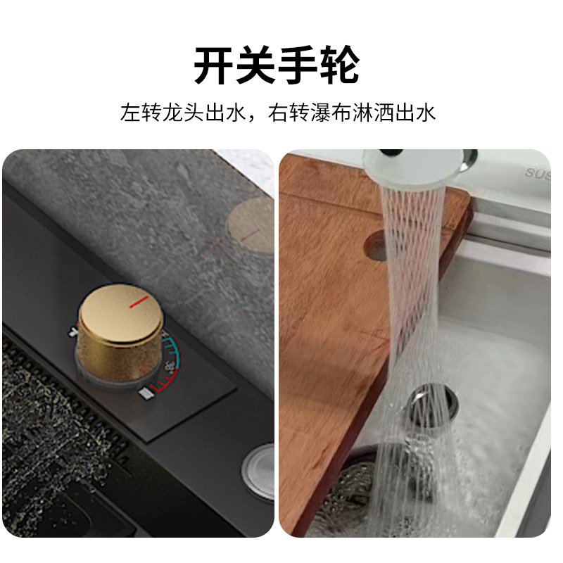 Cocina doméstica lavabo de acero inoxidable lavabo de verduras balcón lavabo de un solo canal lavabo de piso integrado con soporte