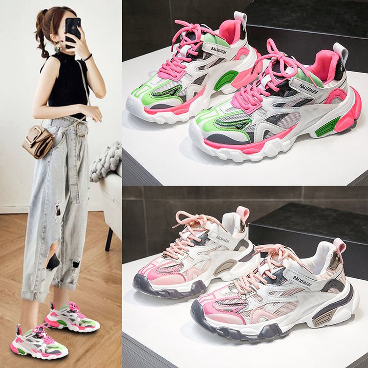 2021 new sports daddy shoes female ins t...