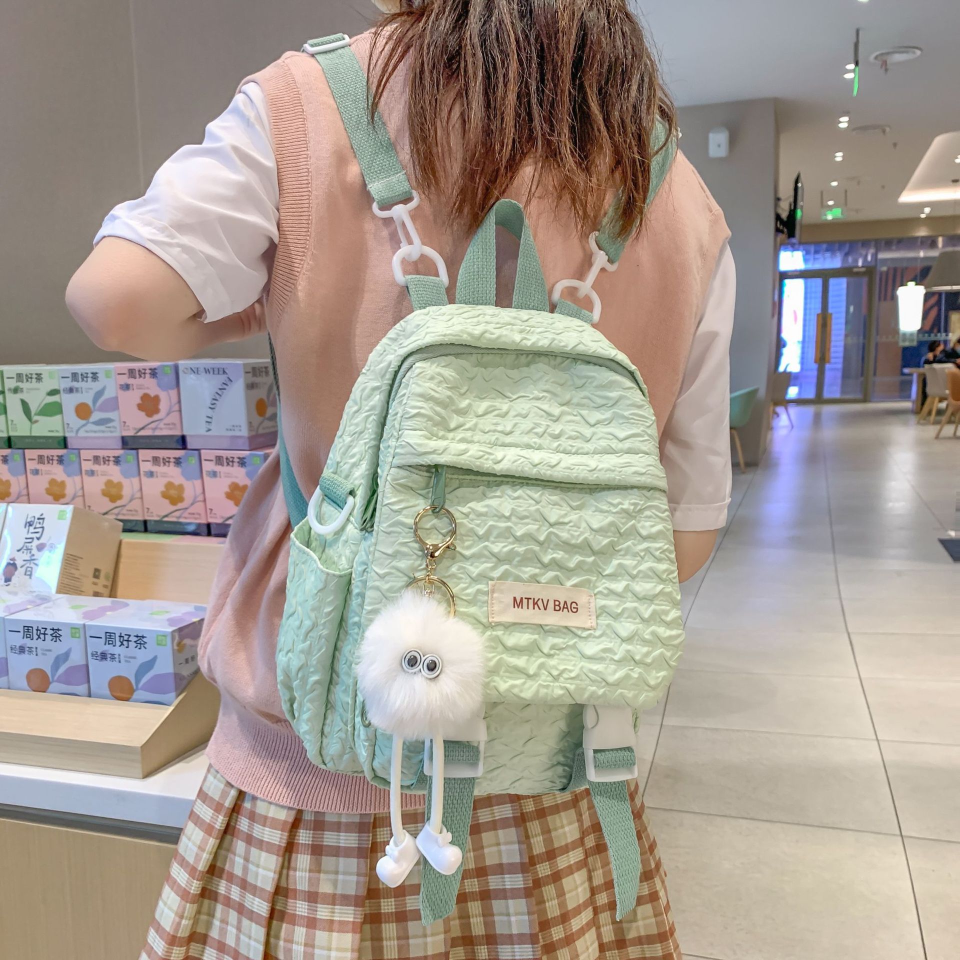 INS style schoolbag hombres y mujeres nueva moda estudiante todo partido mochila de viaje de gran capacidad mochila crossbody multiusos