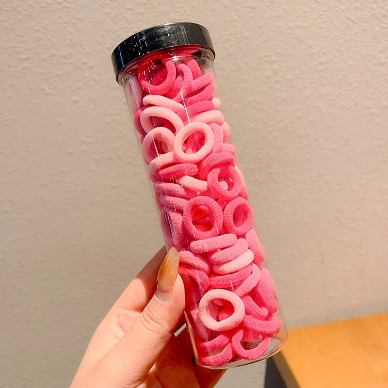 Banda de goma para niños lazo de pelo anillo de toalla anillo de pelo de niña bebé cabeza cuerda sin costuras no duele cabello trenza elástica alta