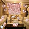 Single girl party decoration rose gold balloon set BRIDE to be bride before marriage single party