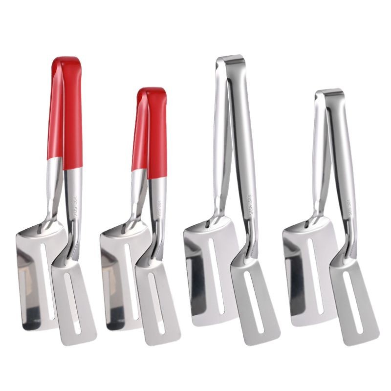 Pescado frito de acero inoxidable 304, clip anti-escaldado, pala de pescado, artefacto de pescado frito, espátula de clip antiadherente, bistec, espátula de cocina casera