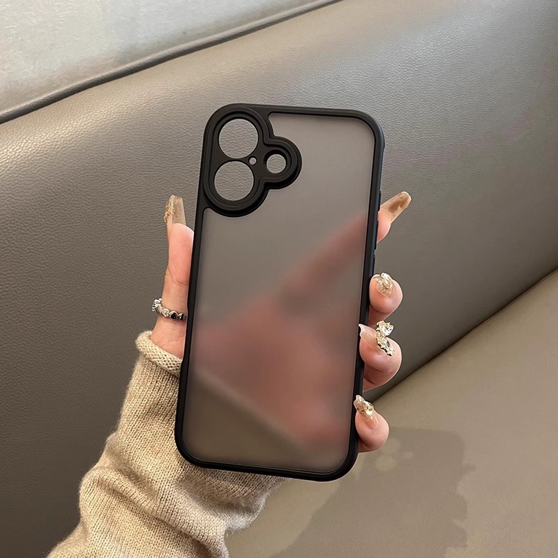 Black Knight Magnetic Frosting Sensación semi-permeable Apple 17ProMax Estuche para teléfono iPhone 16 Estuche protector duro anti-caída