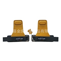トップ層牛革フィットネス掌重量挙げ手滑り止め運動保護具片棒腕保護力帯グリップベルト