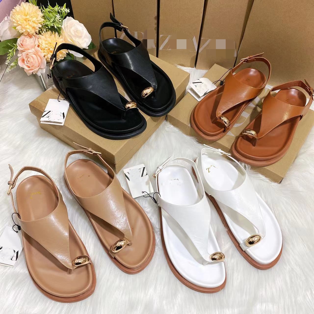 plus Size Summer Flip Flops Hot Selling Export Hardware Sandals For Women European And American Popular_vogvips.com