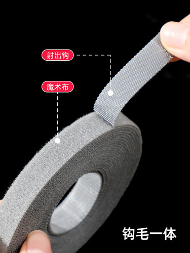 Han Style Magnetic Tape Cable Management Strip with Data Cable Organizers, Adjustable and Scalable Magnetic Fasteners, 5M