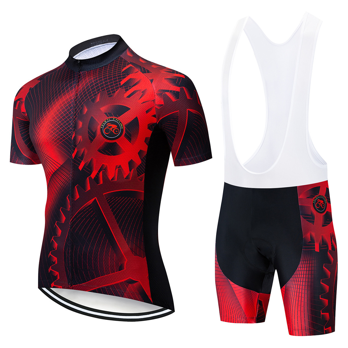 tileyi new gear cycling suit short sleeve suit stock breathable side short sleeve cycling suit