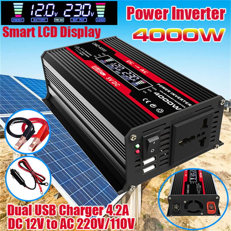 InVerter Cross-border 300W ConVerter 12V to 220V110V SmArt Color DisplAy DuAl USB4.2A FAst ChArging InVerter Cross-border 300W ConVerter 12V to 220V110V SmArt Color DisplAy DuAl USB4.2A FAst ChArging