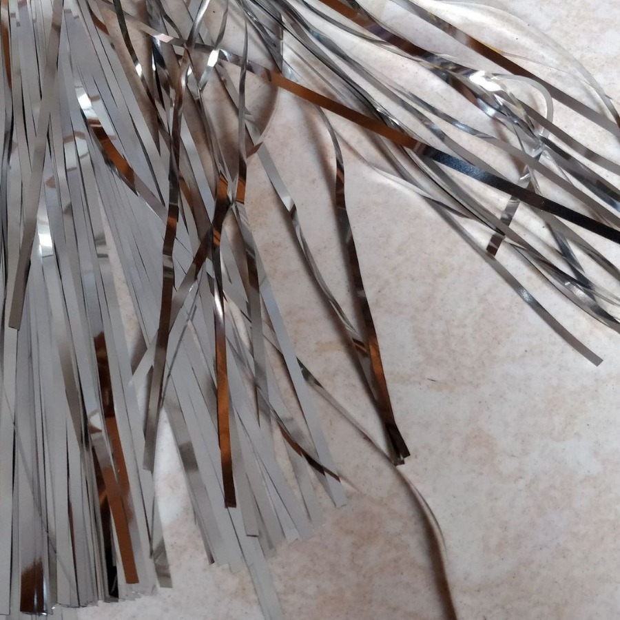 metallic yarn深咖啡金属分切冰丝玫瑰金线鲜花装饰点缀黑亮碎丝