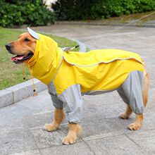 大狗雨衣四脚防水中大型犬金毛拉布拉多萨摩狗狗全包宠物衣服
