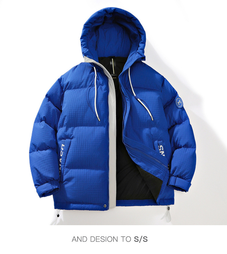 Piumino d'anatra bianco da uomo, nuovo, spesso e caldo, giacca invernale alla moda, corta_voghion.com