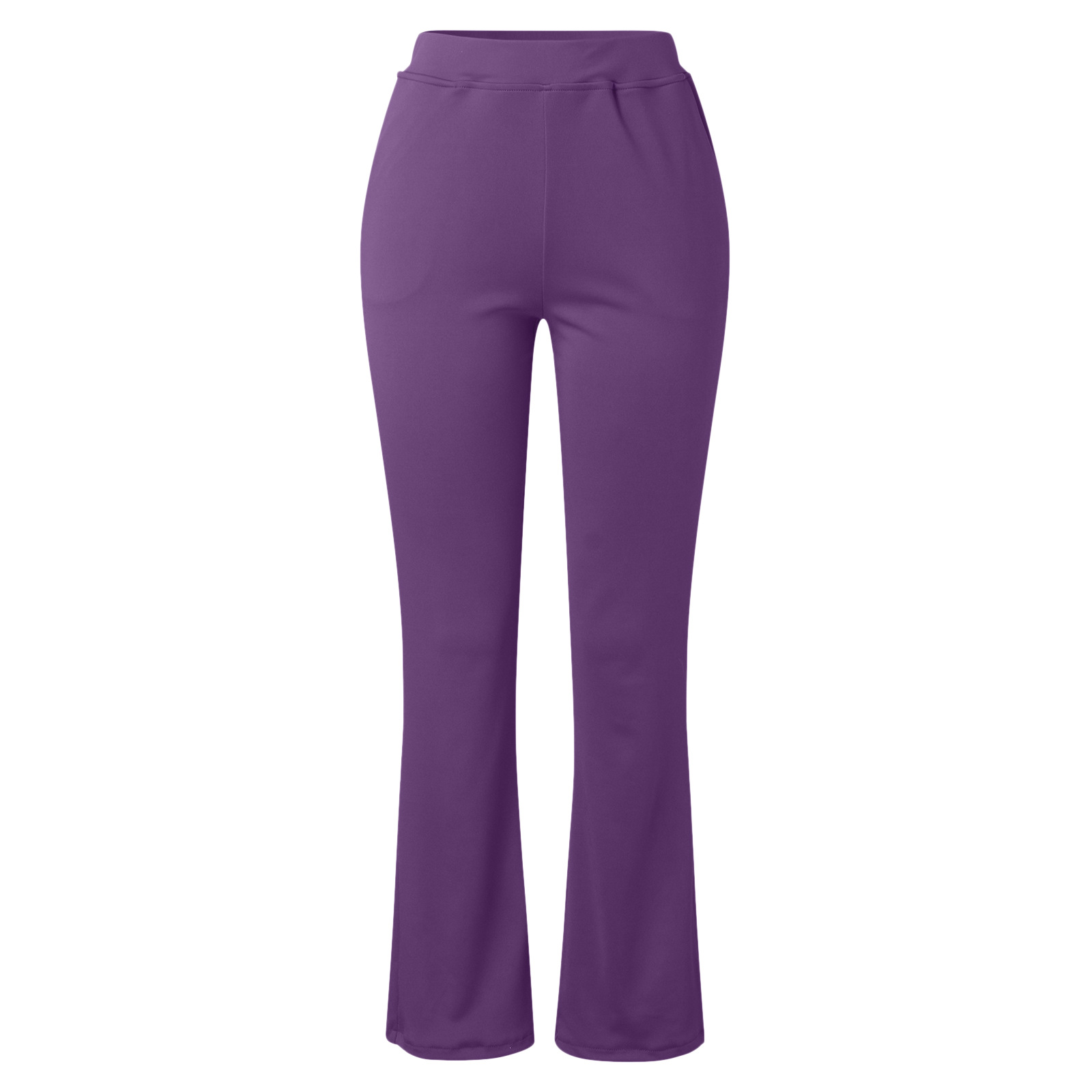 Femmes Bureau Entreprise Couleur Unie Toute La Longueur Poche Pantalons Habillés display picture 8