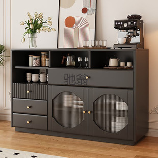 Lw0 Solid Wood Sideboard Modern Simple Storage Cabinet Kitchen Light Luxury Tea Cabinet Restaurant Storage Cupboard Storage