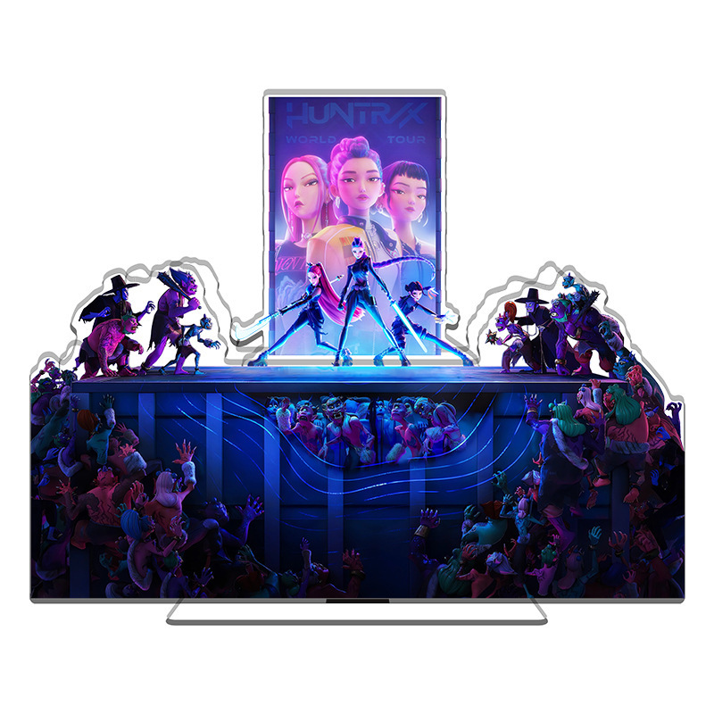 K-POP猎魔女团周边KPOP组合式场景立牌〖无缝内印精雕机切割〗|undefined