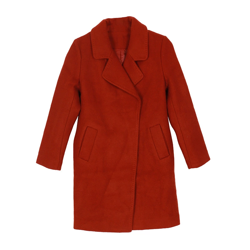 Long woolen coat, wholesale, mid-length, oversize, increased thickness