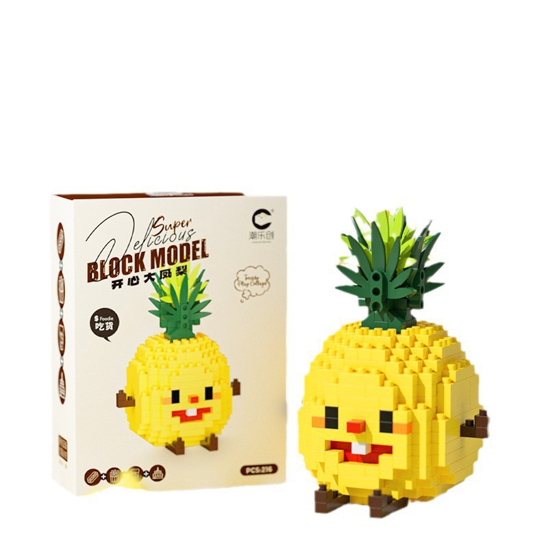 Chao Lechuang 8921 serie de pequeñas partículas de dibujos animados papas fritas muñecas de aguacate juguetes al por mayor image 6