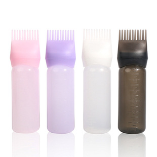 Hair Coloring Bottle Hair Salon Household Perm Potion Bottle Softening Hair Shampoo Pot Medicine Comb Perm Hair Coloring Shampoo Bottle Shampoo Brush